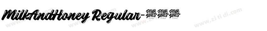 MilkAndHoney Regular字体转换